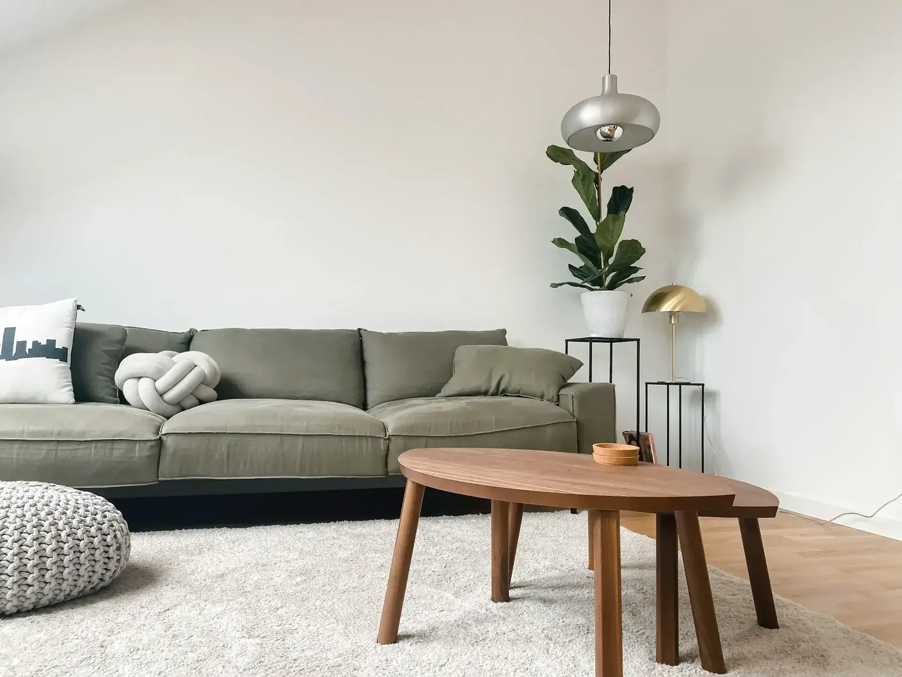 Comfortable furnished apartment interior